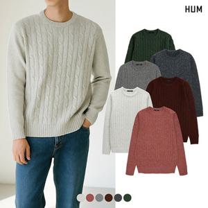 [HUM]유니) 캐시아크릴 트위드케이블 니트(H171H902A)