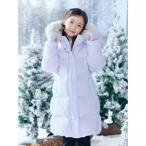 여아 엘로이사 구스다운 롱패딩 (L/PURPLE)