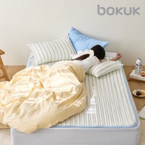 보국 전기매트 온열 전기요 탄소 카본매트 전기장판 캠핑 소다블루 싱글