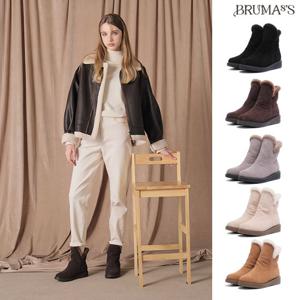 브루마스 25FW 소가죽 클로에 퍼부츠(방수)