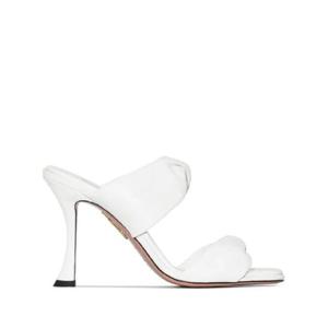 25 FW 아쿠아주라 트위스트 가죽 샌들 95mm TWIHIGS0NAPFFF TP432099772