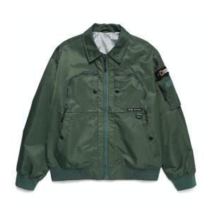 내셔널지오그래픽 N221MJP901 항공 점퍼 세미 오버핏 MA-1 GREEN