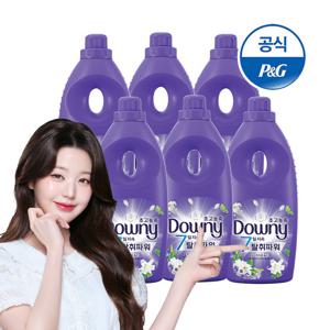 다우니 탈취파워 섬유유연제 화이트티와 릴리 1Lx6