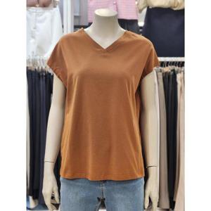 SOUP 세이브존07 여성 브이넥 캡소매 티셔츠 VA6ST7M