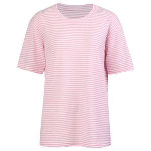 샵앤) 여성 스트라이프 루즈핏 반팔 티 DAI-WSH-0244-핑크