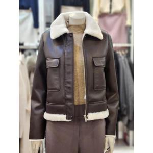 SOUP 세이브존07 여성 무스탕 라이더 점퍼 SAXMU21