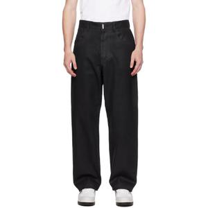 25 FW 지방시 남성 블랙 코팅 데님 진 242278M186001