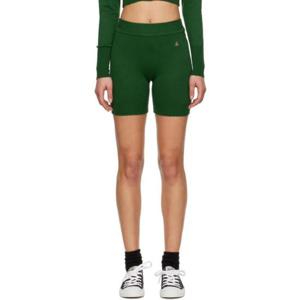 25 FW 비비안웨스트우드 여성 그린 베아 쇼츠 231314F088007