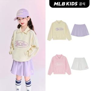 [택가139,000원][MLB키즈]바시티 피케 반집업 여아 맨투맨 세트 (2color)7FS2V0351-SET