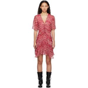 25 FW 이사벨 여성 핑크   레드 비비안 미니 드레스 251599F054001