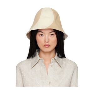 25 FW 쟈크뮈스 여성 오프 화이트   베이지 라 크루아제르 더 젤라토 버킷햇 251553F015016
