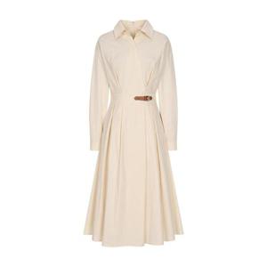 [올리브데올리브]셔츠형 비죠 장식 랩 원피스(OW5SO260)