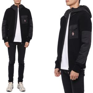 [몽클레어] 23FW 남성 그레노블 로고 패치 후드 재킷 (9B00007 A9462 999 23F)