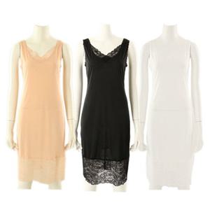 [비너스] 실크촉감 롱기장 여성슬립 VFS5004RJ 웨이브론 스무스원단 100사이즈 여자슬립 레이스 롱슬립