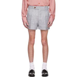 25 FW 비비안웨스트우드 남성 그레이 험프리 쇼츠 251314M193005