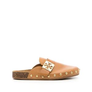 25 FW 토리버치 멜로우 로고 장식 가죽 뮬 154448 TP437551371