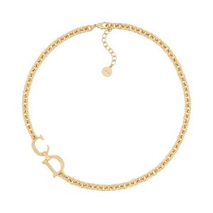 디올 새들 네클리스 메탈 골드 피니쉬 N3332WOMMT-D300