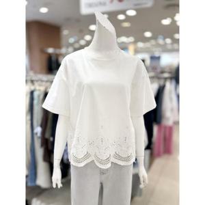 소고 세이브존01 펀칭 자수 라운드 티셔츠 AL2TA24