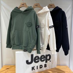 [지프키즈]기본 공용 나침반 엠보 자수 후드 티셔츠 KM4THU064 GB