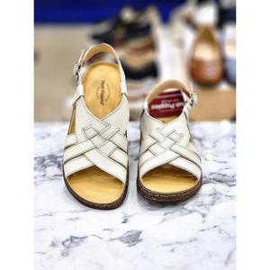 허시파피 세이브존05 여성 모노클래식 천연소가죽 3Cm컴포트굽 이지캐주얼 샌들 HKGQWP036