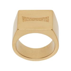 25 FW 베트멍 여성 박싱 로고 시그넷 링 252669F024001