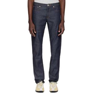 25 FW 아페쎄 남성 네이비 쁘띠 뉴 스탠다드 데님 진 252252M186000