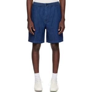25 FW 아페쎄 남성 네이비 노리스 데님 쇼츠 252252M193002