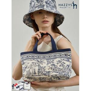 [헤지스]HIWA5F301N2_여성 뜨왈드주이 캔버스 미니 토트백