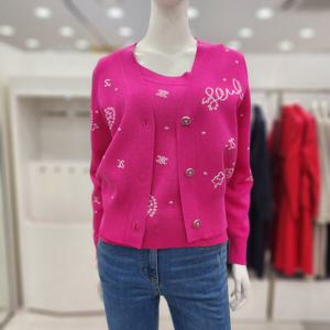 [조이너스]여성 브랜드 24신상 브이넥 니트 가디건 간절기 JEU4