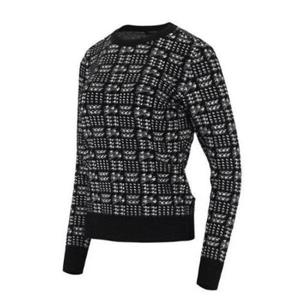 [엘르골프]변형 지도리 자카드 라운드 스웨터6K63301