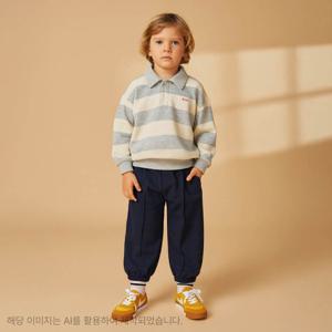 [밀리밤]스트라이프카라상하세트(MLMS25W61)