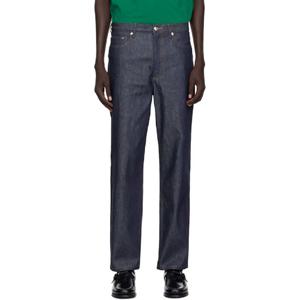 25 FW 아페쎄 남성 네이비 마틴 데님 진 252252M186017