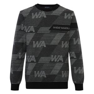 [와이드앵글]남성 TO 올오버 레터링 패턴 라운드 스웨터 M(WMU25K31Z1)