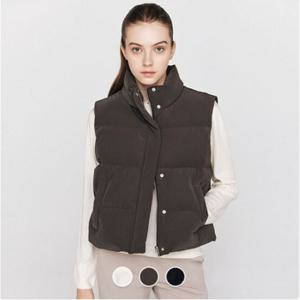 [지오다노]여성 하이넥 패딩 베스트 조끼 375907