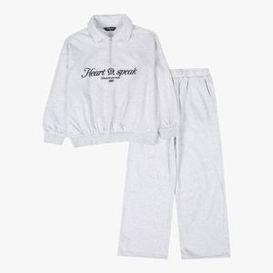 [더데이걸]융기모 카라 반집업 셋업 TGMS25T02