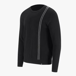 [엘르골프]24년 남성 간절기 로고 잔 조직 라운드 스웨터[6K53301]