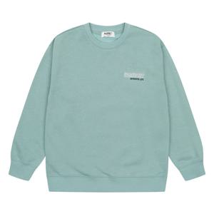 에꼴리에 남아 기모 레터링 자수 포인트 맨투맨 티셔츠 21D1411_MT