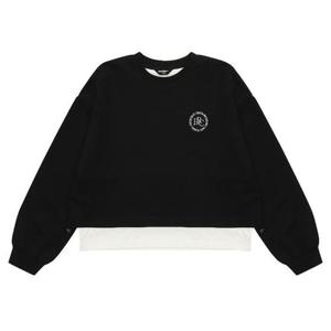 에꼴리에 HC14 노기모 크롭 레이어드티셔츠 23D0482