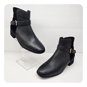 [탠디]미셸by탠디 여성 4cm 심플 캐주얼 앵글부츠 WX25502-BK