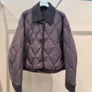 라티움 HC34 가벼운 덕 패딩 카라 소매코듀로이배색 짧은숏오리털패딩 T2554jp06