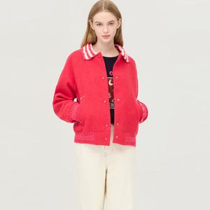 [베네통] 니트 블록 하프 코트_BACT62561PK