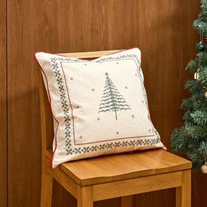 [모던하우스] L 크리스마스 크로스자수 트리 쿠션커버 50x50