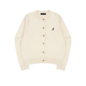 M 캉골자켓 CQK KQFW-KN18910EC 우먼스 클래식 로고 가디건 1891 에크루
