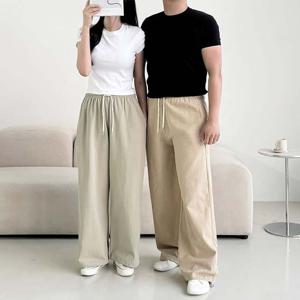 남녀공용 로우라이즈 스트링 와이드바지 SD-250911