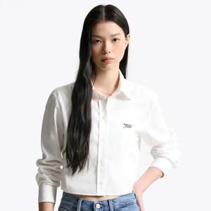 [타미진스] 여성 크롭 포플린 셔츠 T32F6WSH03TWT1YBL