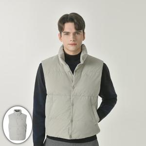 [헤지스골프] 남성 코듀로이 구스다운  베스트 아이보리 (HUJU5D753I4)