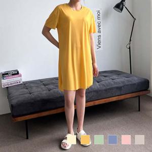 온나핏 (Sale) 옆트임 골지 반팔 쿨원피스 SD-230501