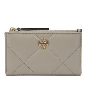 토리버치 베이지 가죽 스티칭 로고 카드지갑 158629251 BEIGE