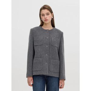 [올리브데올리브] OH4WJ142 노카라 미들 자켓