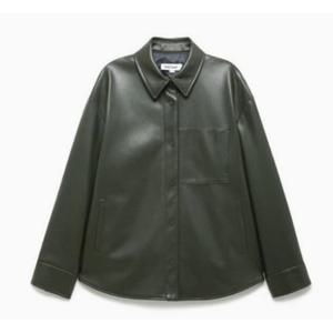 [나이스클랍] N251PWL150 레더 셔츠형 칼라 자켓